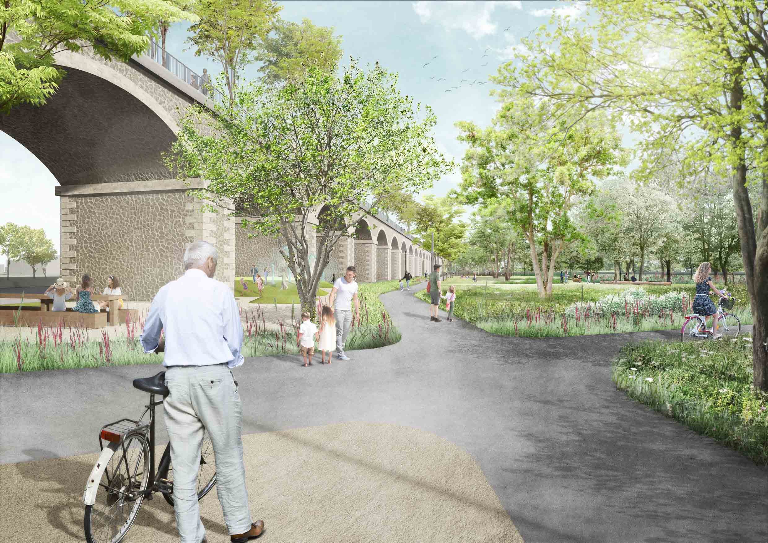 https://www.leipzig.de/bauen-und-wohnen/stadterneuerung-in-leipzig/stadterneuerungsprojekte/parkbogen-ost (SINAI, MAU-Atelier)