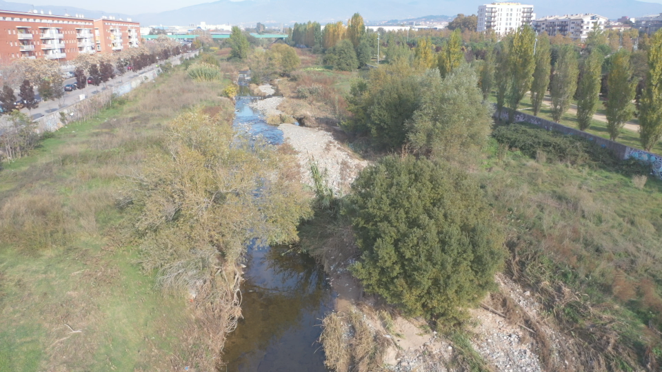 Río Congost en la zona del Lledoner