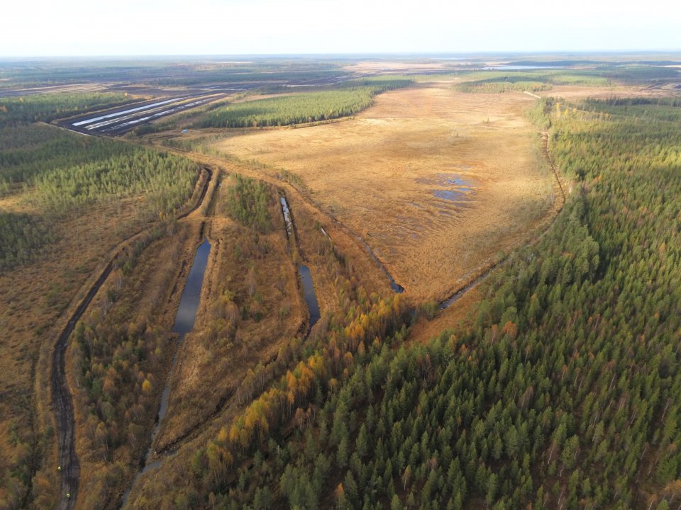 Komppasuo peat extraction site (photo: Jani Antila, Tapio Oy)