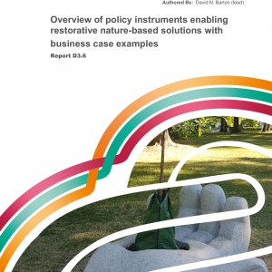 Report cover of Overview of policy instruments enabling restorative nature-based solutions with business case examples (D3.6)