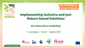 Implementing inclusive and just Nature-based Solutions: An interactive workshop