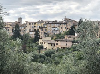 View of ancient city of Siena from Ravacciano