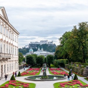 Mirabell gardens in Salzburg, Austria Mirabell gardens in Salzburg, Austria